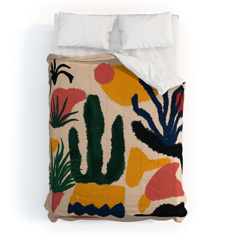 DorisciciArt Psychedelic Jungle Comforter