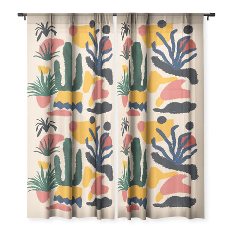 DorisciciArt Psychedelic Jungle Sheer Non Repeat