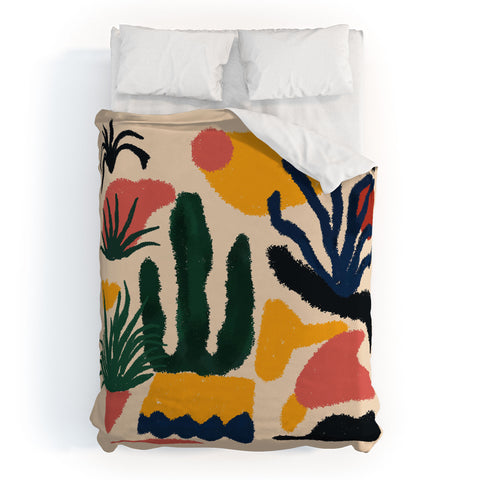 DorisciciArt Psychedelic Jungle Duvet Cover