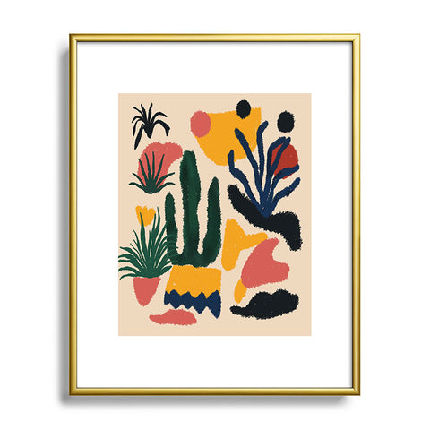 DorisciciArt Psychedelic Jungle Metal Framed Art Print