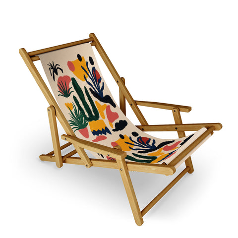 DorisciciArt Psychedelic Jungle Sling Chair