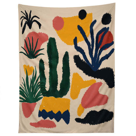 DorisciciArt Psychedelic Jungle Tapestry