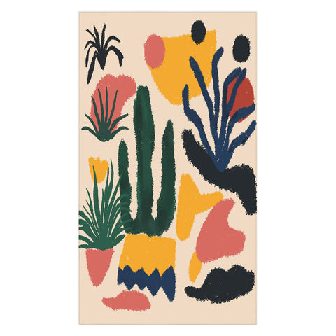 DorisciciArt Psychedelic Jungle Tablecloth