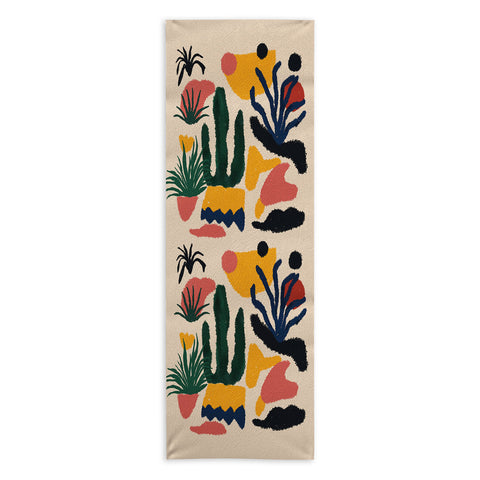 DorisciciArt Psychedelic Jungle Yoga Towel