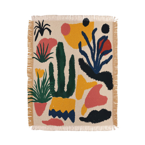 DorisciciArt Psychedelic Jungle Throw Blanket