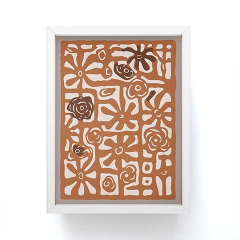 DorisciciArt Rose maze Framed Mini Art Print