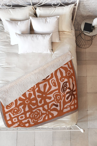 DorisciciArt Rose maze Fleece Throw Blanket