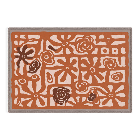 DorisciciArt Rose maze Outdoor Rug
