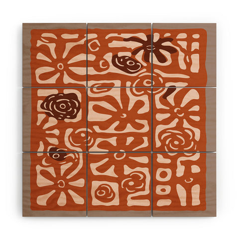 DorisciciArt Rose maze Wood Wall Mural