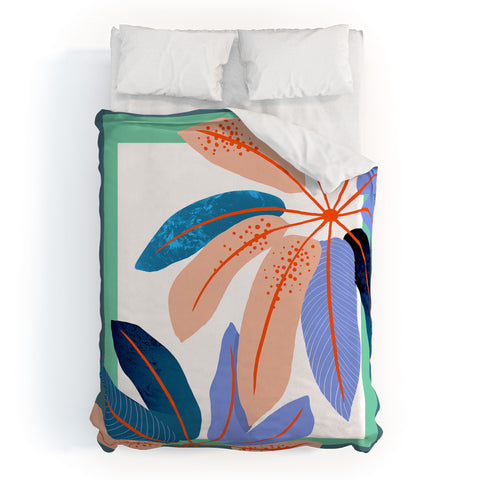 DorisciciArt tropical plants Duvet Cover