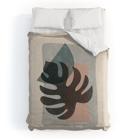 DreamPrintDesigns Abstract Leaf Art Comforter