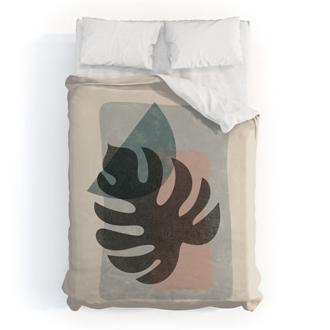 DreamPrintDesigns Abstract Leaf Art Duvet Cover