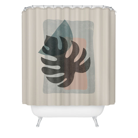 DreamPrintDesigns Abstract Leaf Art Shower Curtain