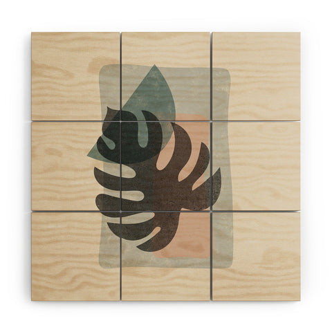 DreamPrintDesigns Abstract Leaf Art Wood Wall Mural