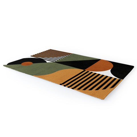 DreamPrintDesigns Bau Haus Mid Century 3 Area Rug