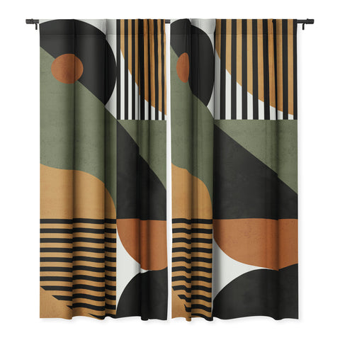 DreamPrintDesigns Bau Haus Mid Century 3 Blackout Non Repeat