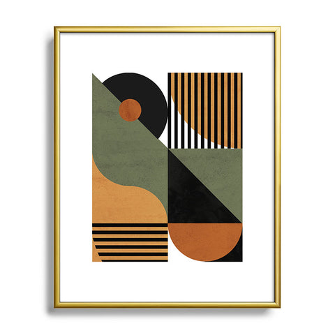 DreamPrintDesigns Bau Haus Mid Century 3 Metal Framed Art Print