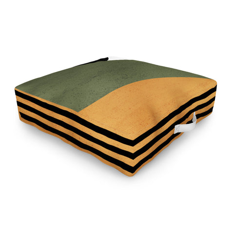 DreamPrintDesigns Bau Haus Mid Century 3 Outdoor Floor Cushion