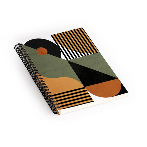 DreamPrintDesigns Bau Haus Mid Century 3 Spiral Notebook