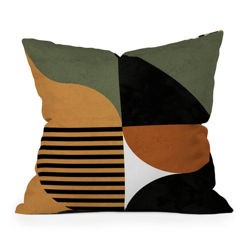 DreamPrintDesigns Bau Haus Mid Century 3 Outdoor Throw Pillow
