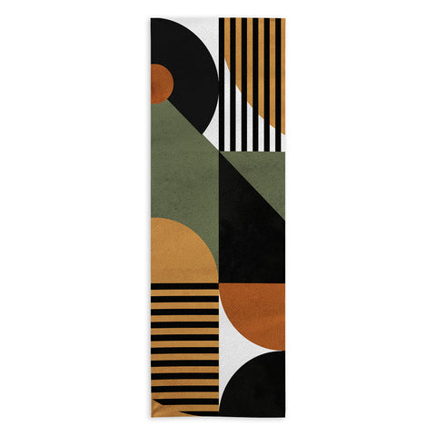 DreamPrintDesigns Bau Haus Mid Century 3 Yoga Towel