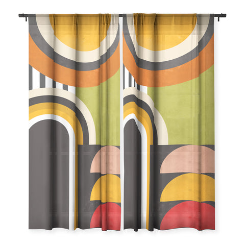 DreamPrintDesigns Bauhaus Mid Century Art 43 Sheer Non Repeat