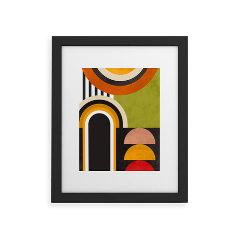 DreamPrintDesigns Bauhaus Mid Century Art 43 Framed Art Print