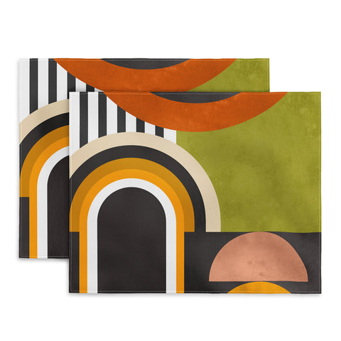 DreamPrintDesigns Bauhaus Mid Century Art 43 Placemat