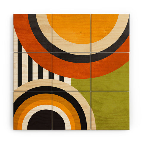 DreamPrintDesigns Bauhaus Mid Century Art 43 Wood Wall Mural