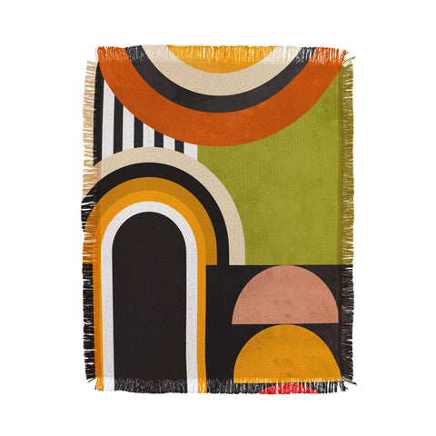 DreamPrintDesigns Bauhaus Mid Century Art 43 Throw Blanket