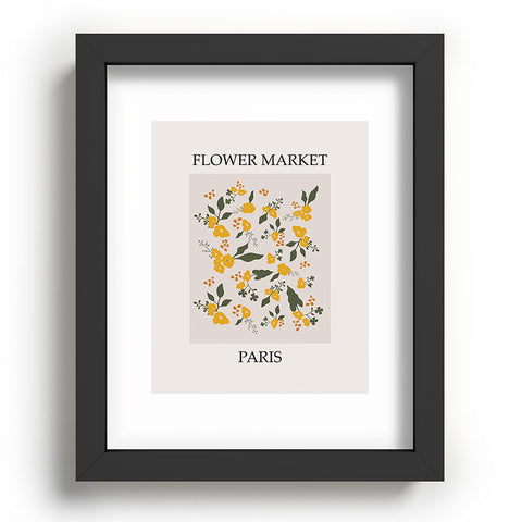 DreamPrintDesigns Flower Market Yellow Flowers Recessed Framing Rectangle