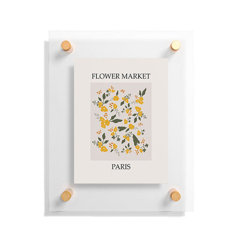 DreamPrintDesigns Flower Market Yellow Flowers Floating Acrylic Print