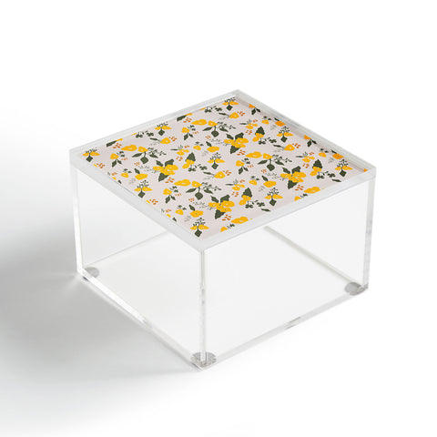 DreamPrintDesigns Flower Market Yellow Flowers Acrylic Box
