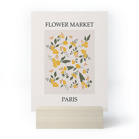 DreamPrintDesigns Flower Market Yellow Flowers Mini Art Print