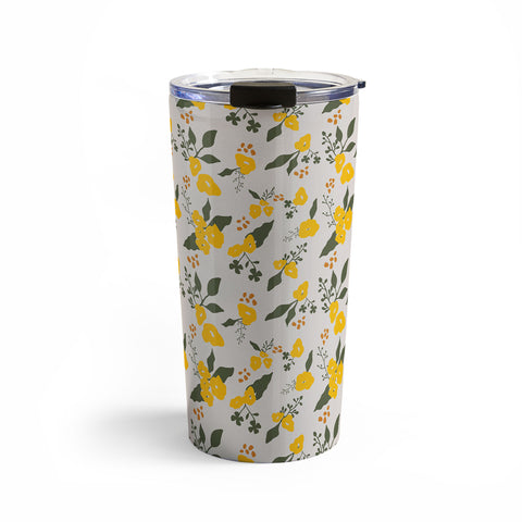 DreamPrintDesigns Flower Market Yellow Flowers Travel Mug