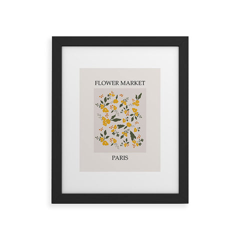 DreamPrintDesigns Flower Market Yellow Flowers Framed Art Print