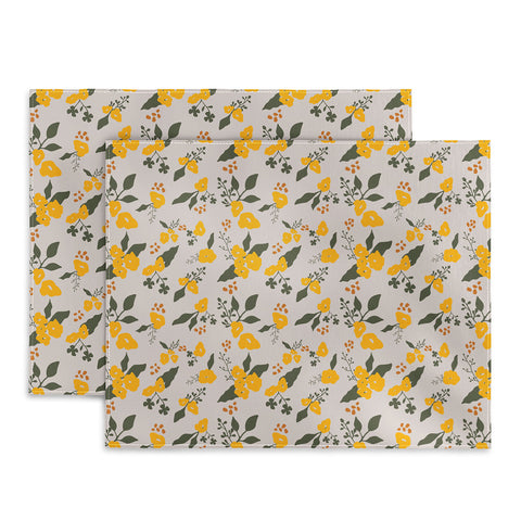 DreamPrintDesigns Flower Market Yellow Flowers Placemat