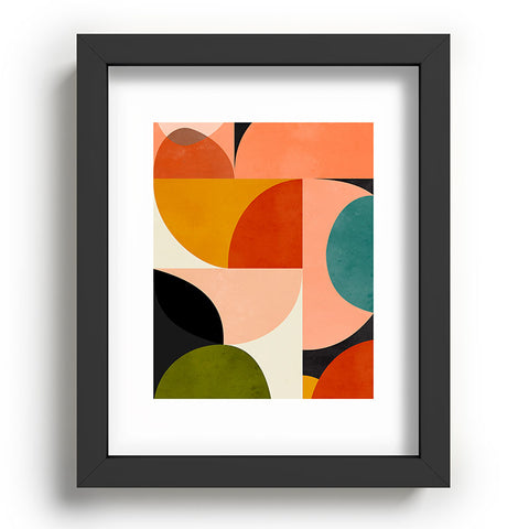 DreamPrintDesigns Geometric Abstract Mid Century Recessed Framing Rectangle