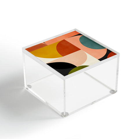 DreamPrintDesigns Geometric Abstract Mid Century Acrylic Box