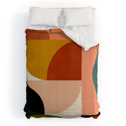 DreamPrintDesigns Geometric Abstract Mid Century Comforter