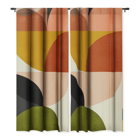 DreamPrintDesigns Geometric Abstract Mid Century Blackout Non Repeat