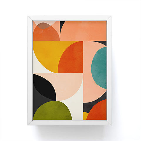 DreamPrintDesigns Geometric Abstract Mid Century Framed Mini Art Print