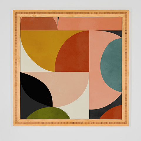 DreamPrintDesigns Geometric Abstract Mid Century Framed Wall Art