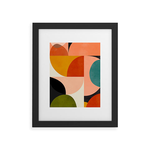 DreamPrintDesigns Geometric Abstract Mid Century Framed Art Print