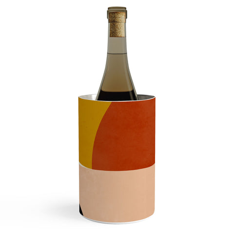 DreamPrintDesigns Geometric Abstract Mid Century Wine Chiller
