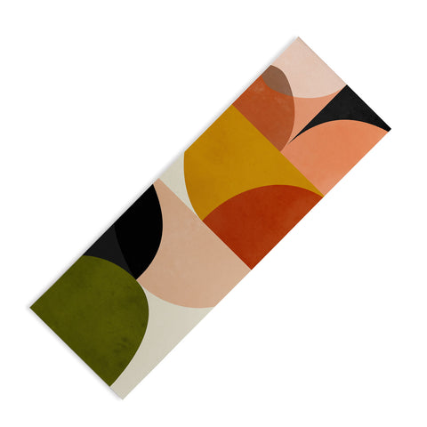 DreamPrintDesigns Geometric Abstract Mid Century Yoga Mat