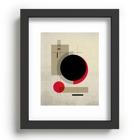 DreamPrintDesigns Geometric Shapes Retro Bauhaus Recessed Framing Rectangle