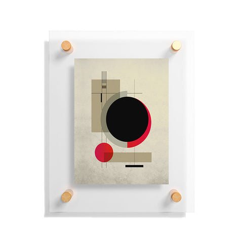 DreamPrintDesigns Geometric Shapes Retro Bauhaus Floating Acrylic Print