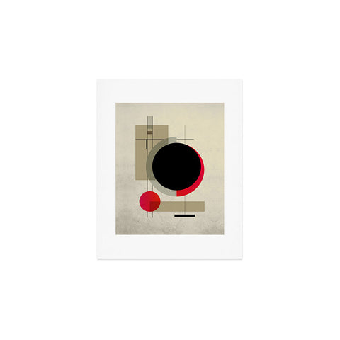 DreamPrintDesigns Geometric Shapes Retro Bauhaus Art Print