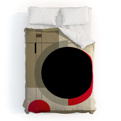 DreamPrintDesigns Geometric Shapes Retro Bauhaus Comforter